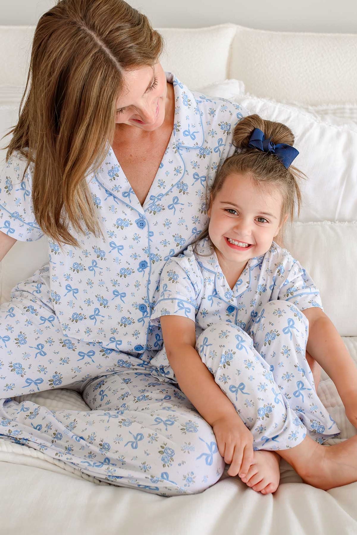 Girls' Two-Piece Bamboo Flare Lounge Set | Tied In Blooms