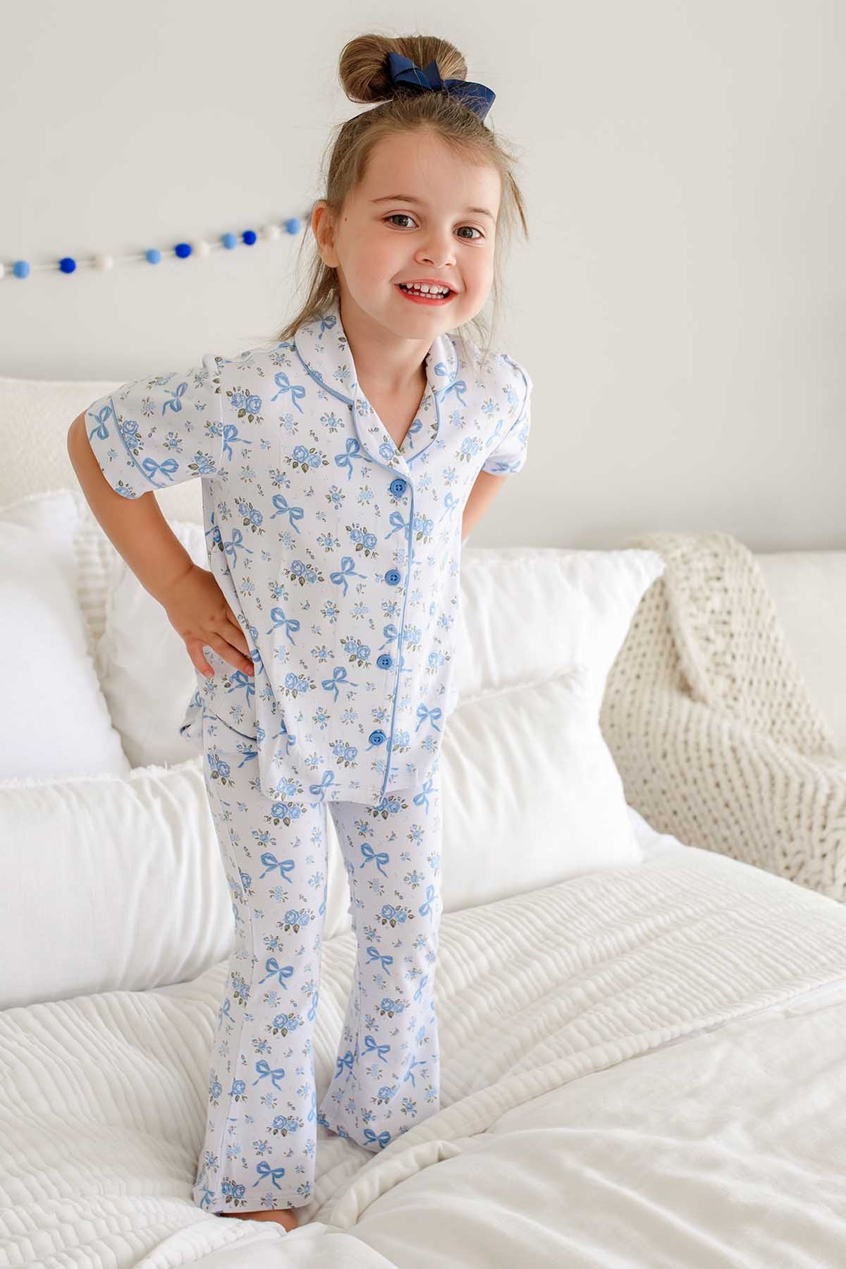 Girl's Two Piece Flare Lounge Sets