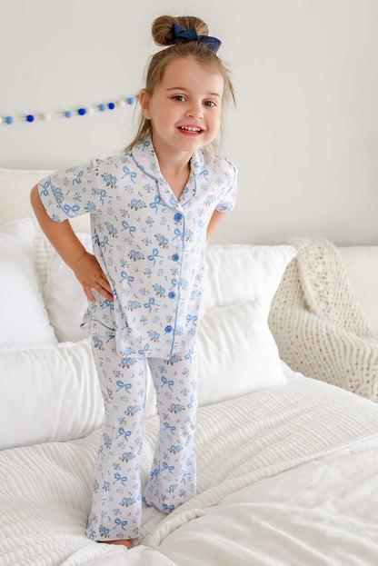 Girl's Two Piece Flare Lounge Sets