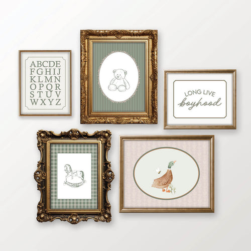 Boyhood Bundled Digital Nursery Wall Art