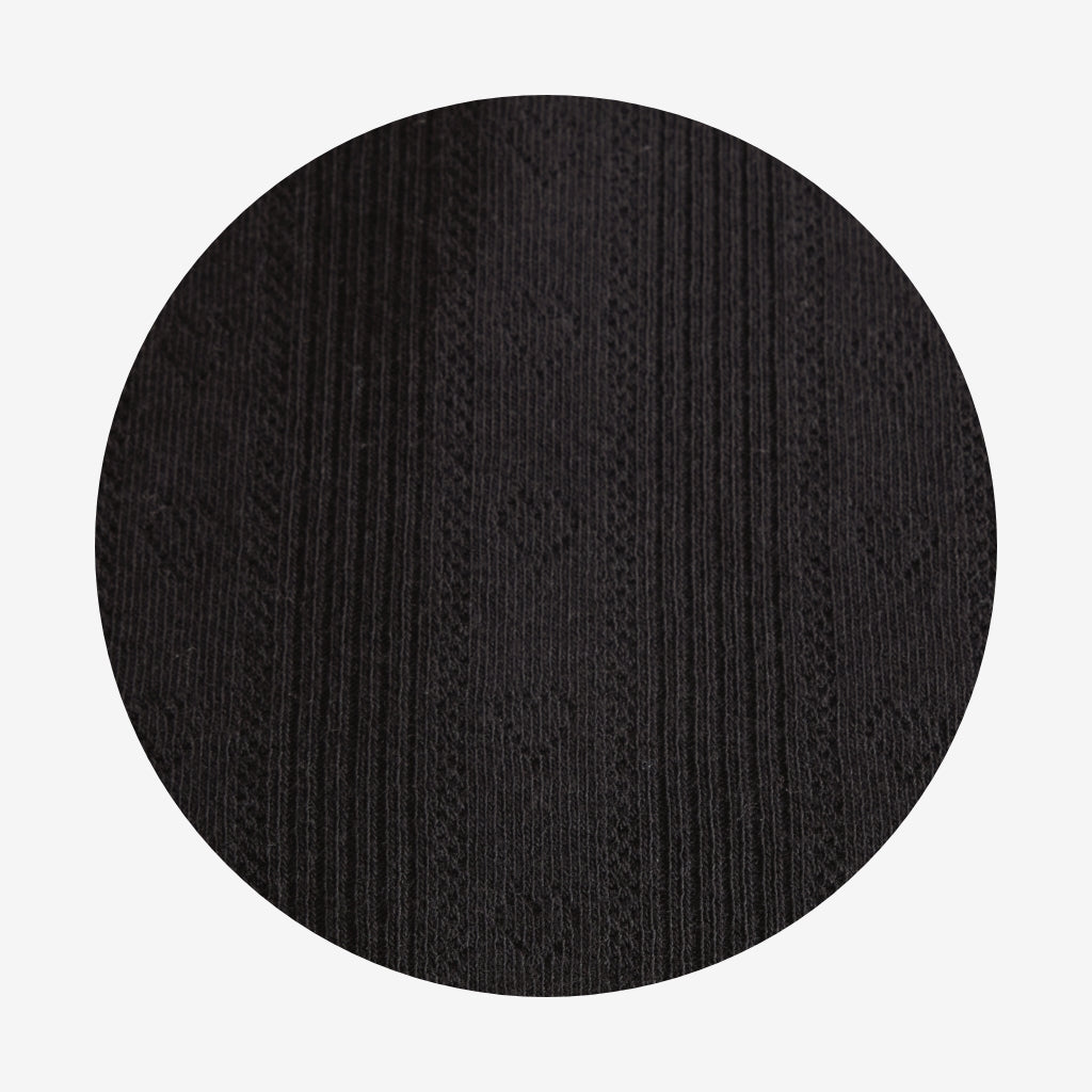 Women's Black Pointelle Fly Away Cardigan