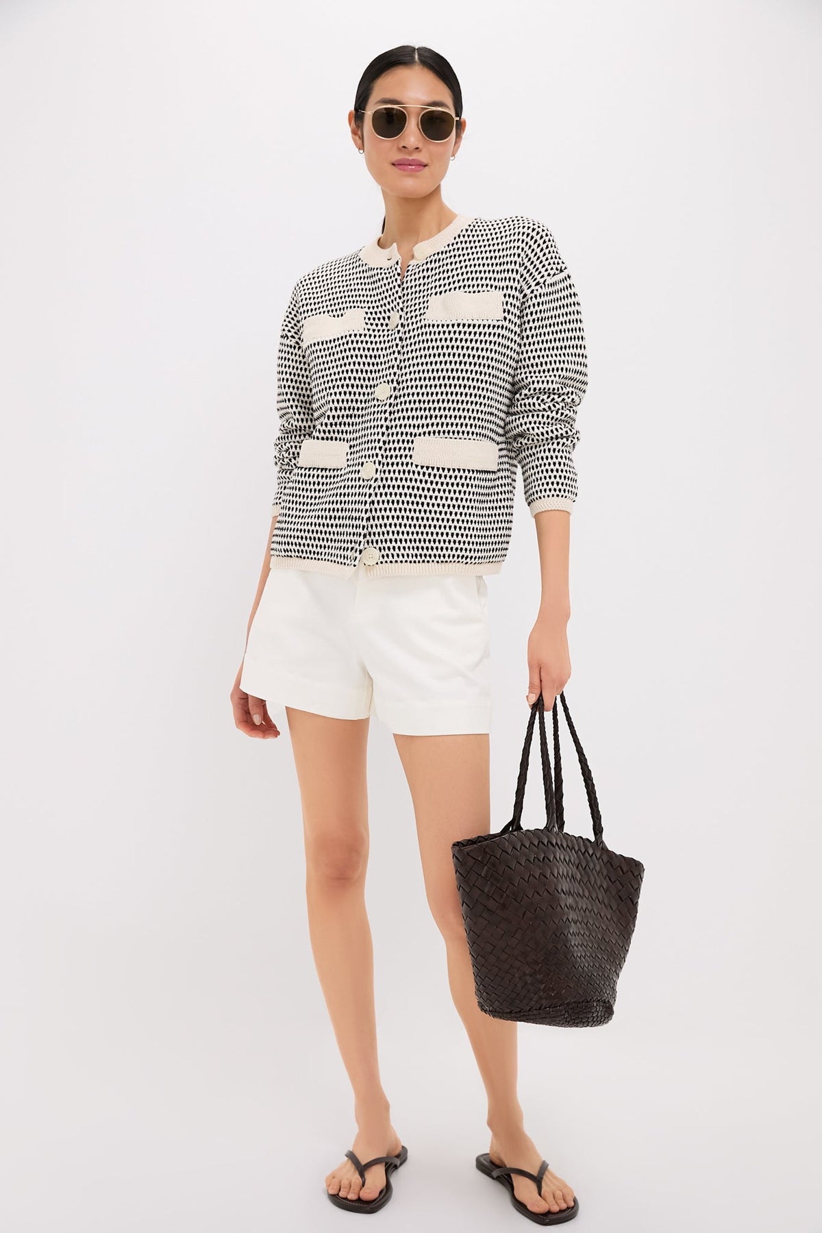 Birch Multi Stitch Tidewell Textured Knit Jacket