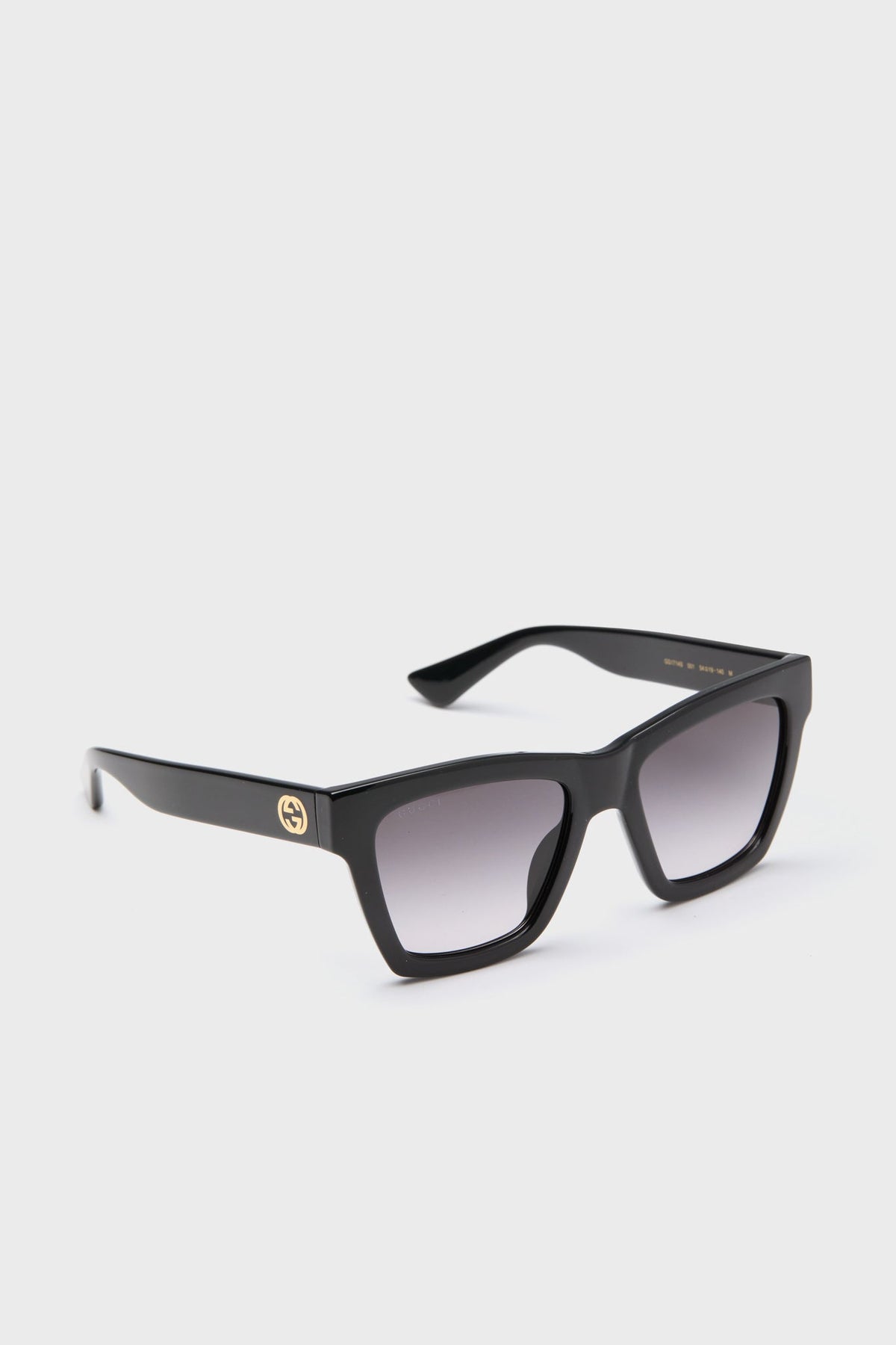Black Gradient Lens Square Frame Sunglasses