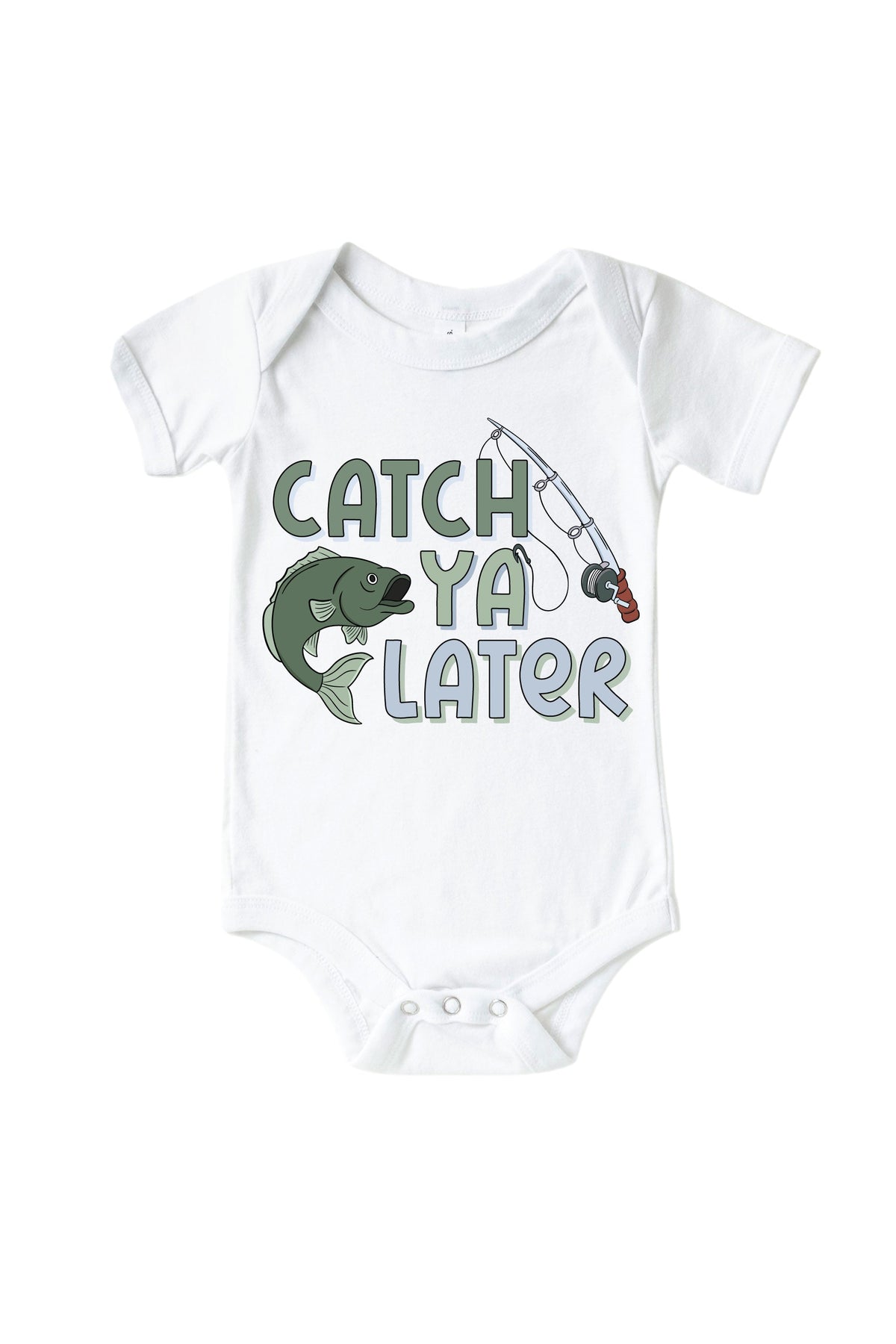 Catch Ya Later Graphic Bodysuit & Kids Tee | White