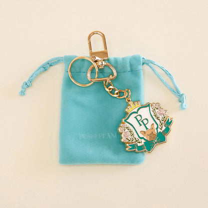 Posh Crest Frenchie Keychain