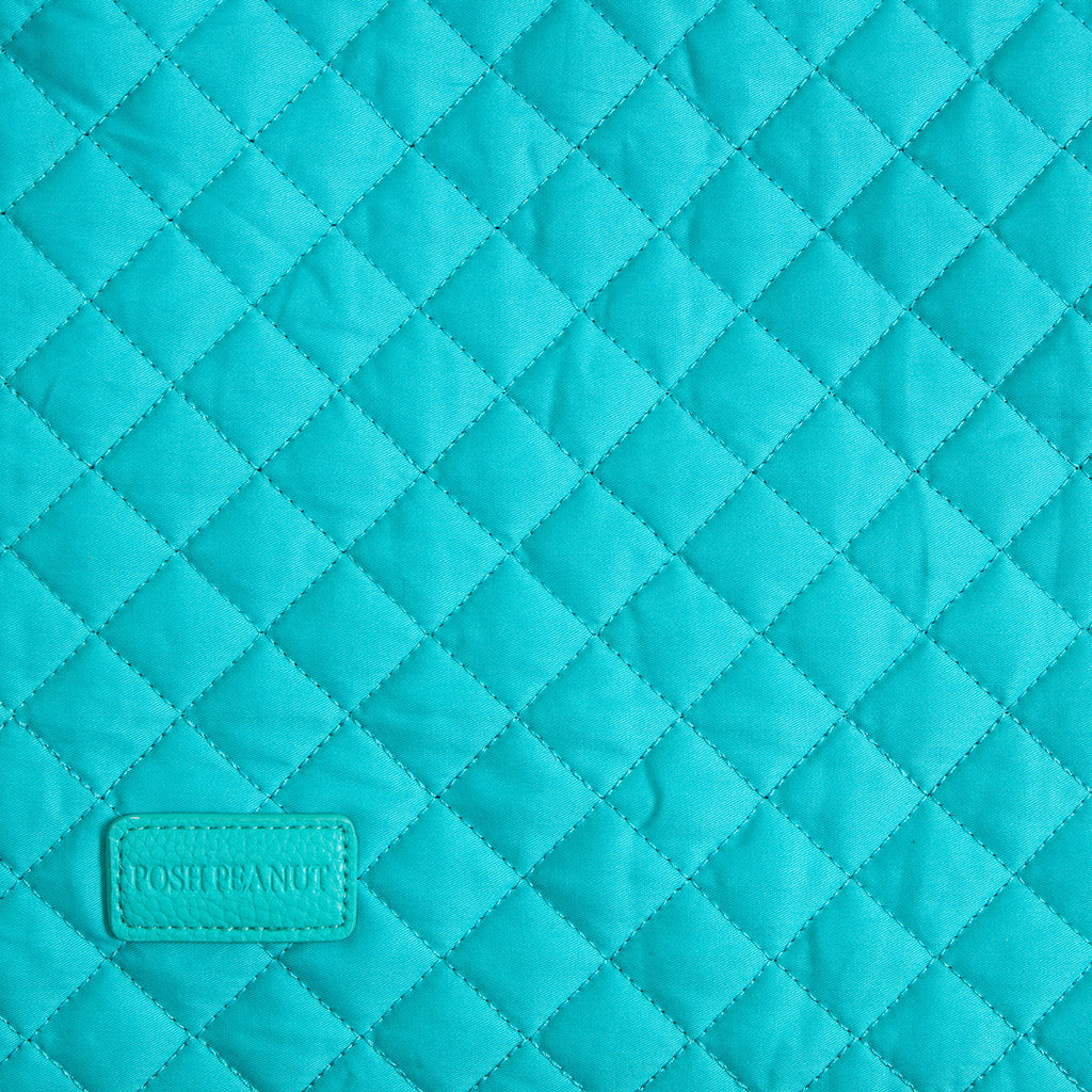 Signature Teal Quilted Tote Bag
