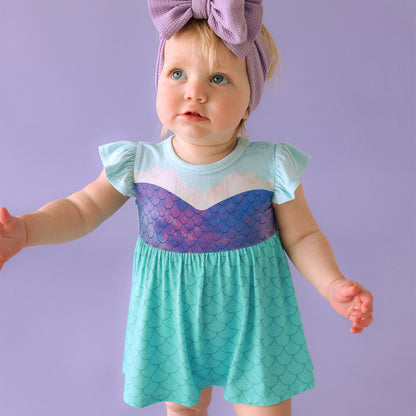 Disney's The Little Mermaid Magical Mermaid Twirl Bodysuit Dress