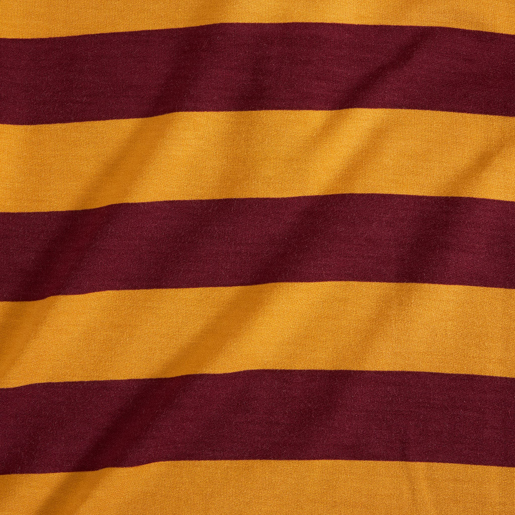 Gryffindor House Stripe Men's French Terry Polo Shirt