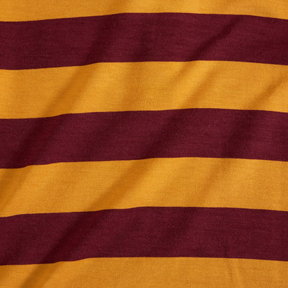 Gryffindor House Stripe Men's French Terry Polo Shirt