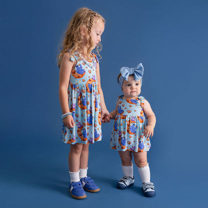 Care Bears™ Share Bear & Cookie Monster Bow Babydoll Bodysuit Dress