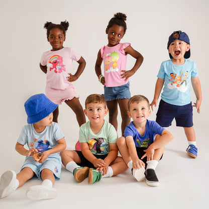 Care Bears™ Funshine Bear & Big Bird Ruffled Graphic Tee