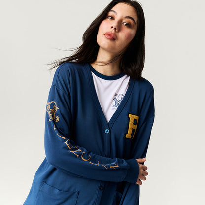 Ravenclaw Varsity League Women's French Terry Varsity Cardigan