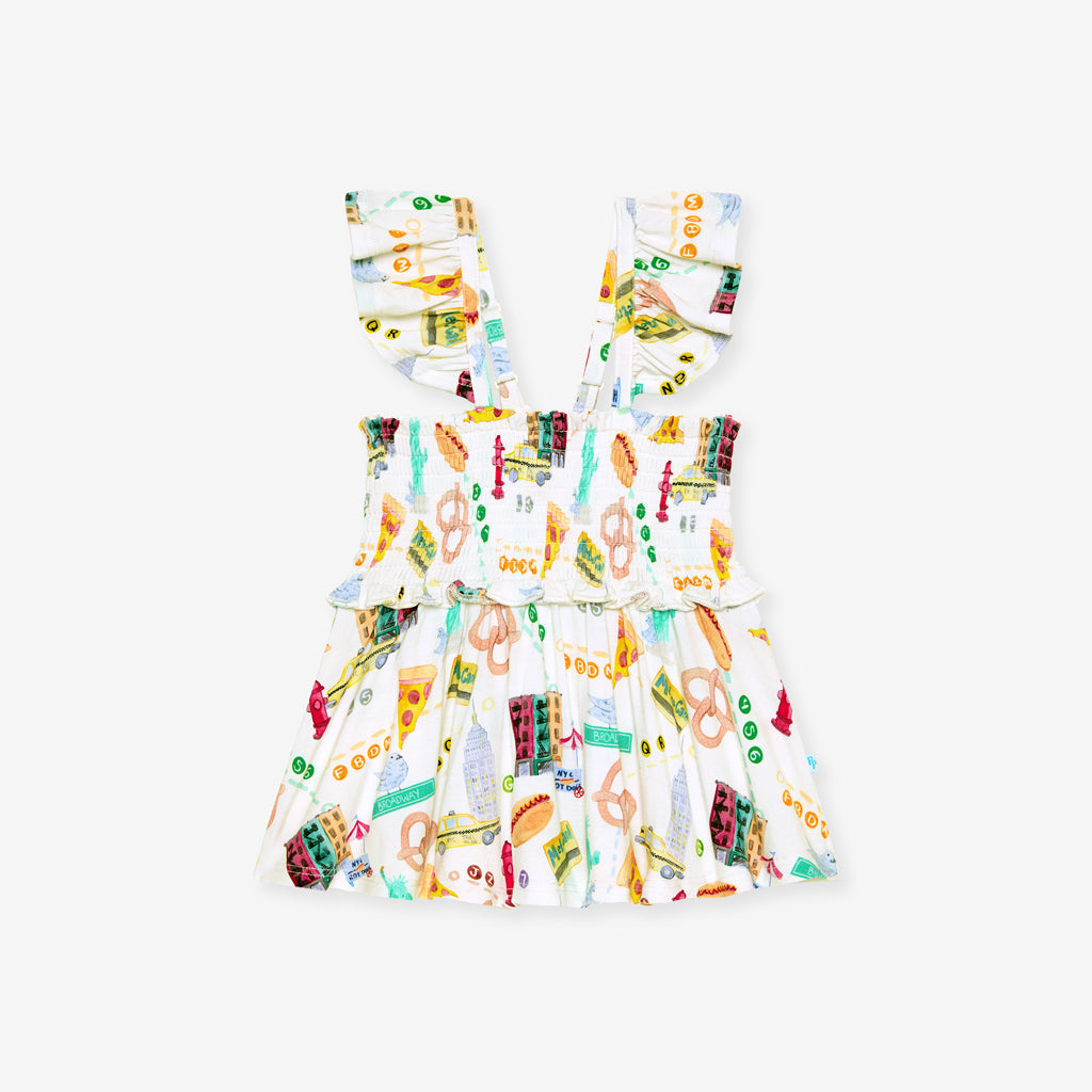 Posh NYC Smocked Babydoll Bummie Set