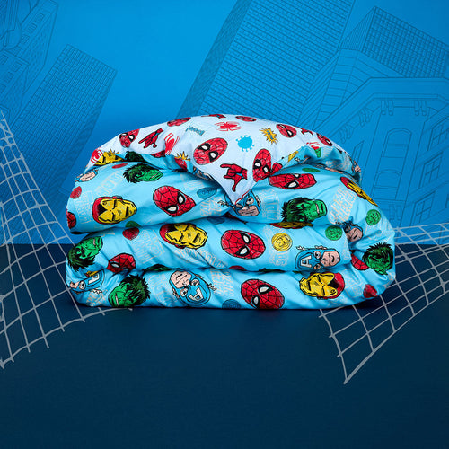 Marvel Heroes Reversible Duvet Cover