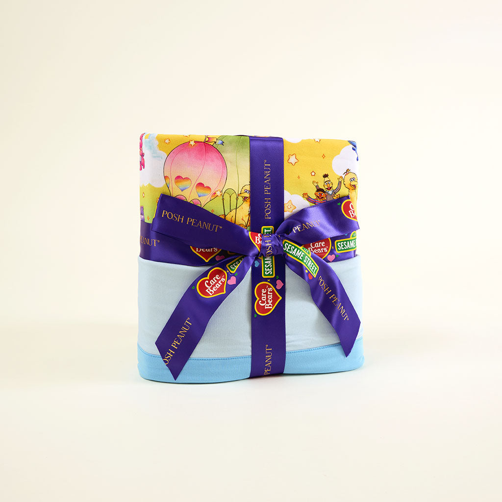 Care Bears™ x Sesame Friends & Rainbow Friends Luxe Patoo® Blanket
