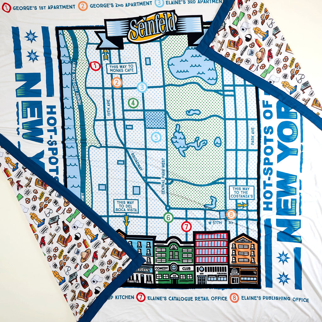 Seinfeld & Seinfeld Map Luxe Patoo® Blanket