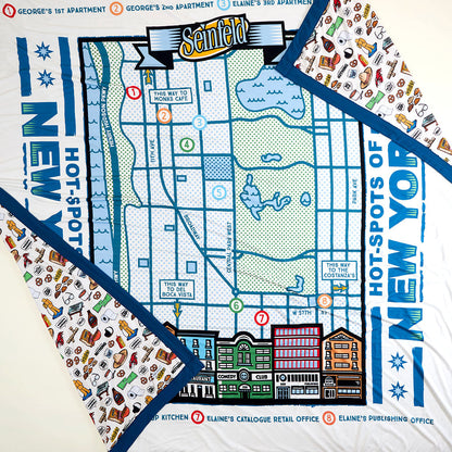 Seinfeld & Seinfeld Map Luxe Patoo® Blanket