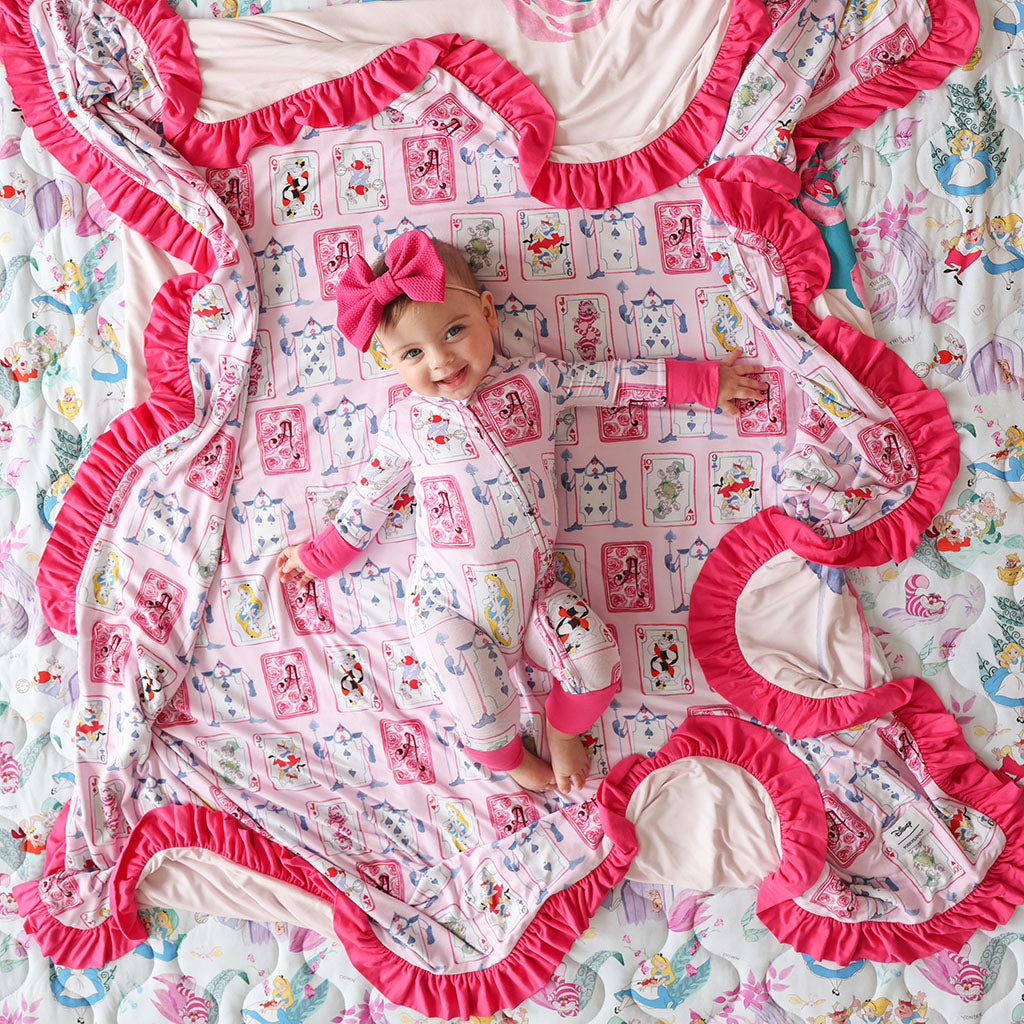 Disney Alice and the Queen Ruffled Luxe Patoo® Blanket