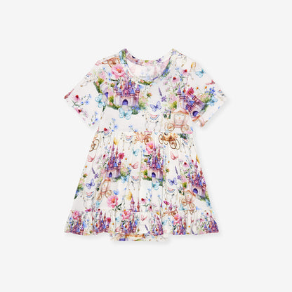 Katrina Ruffled Twirl Bodysuit Dress
