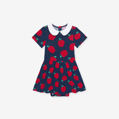 Lilian Collared Twirl Bodysuit Dress