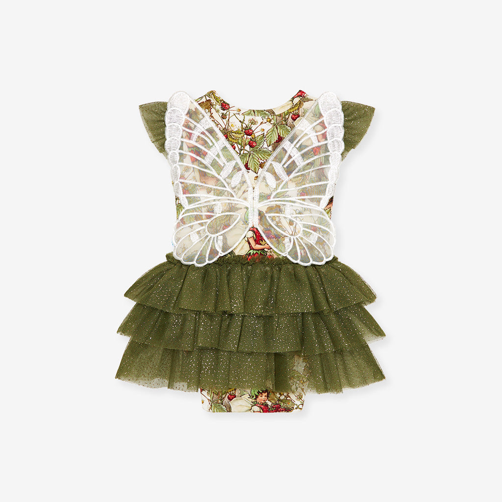 Strawberry Fairy Tulle Bodysuit Dress