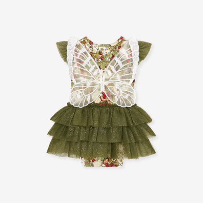 Strawberry Fairy Tulle Bodysuit Dress