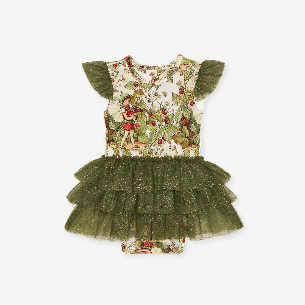 Strawberry Fairy Tulle Bodysuit Dress