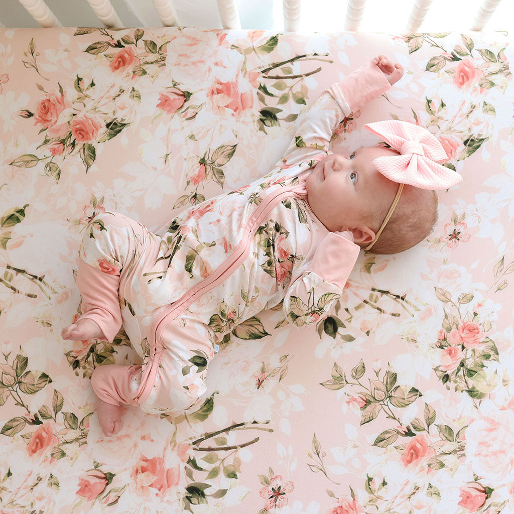 Vintage Pink Rose Convertible One Piece