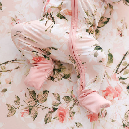 Vintage Pink Rose Convertible One Piece