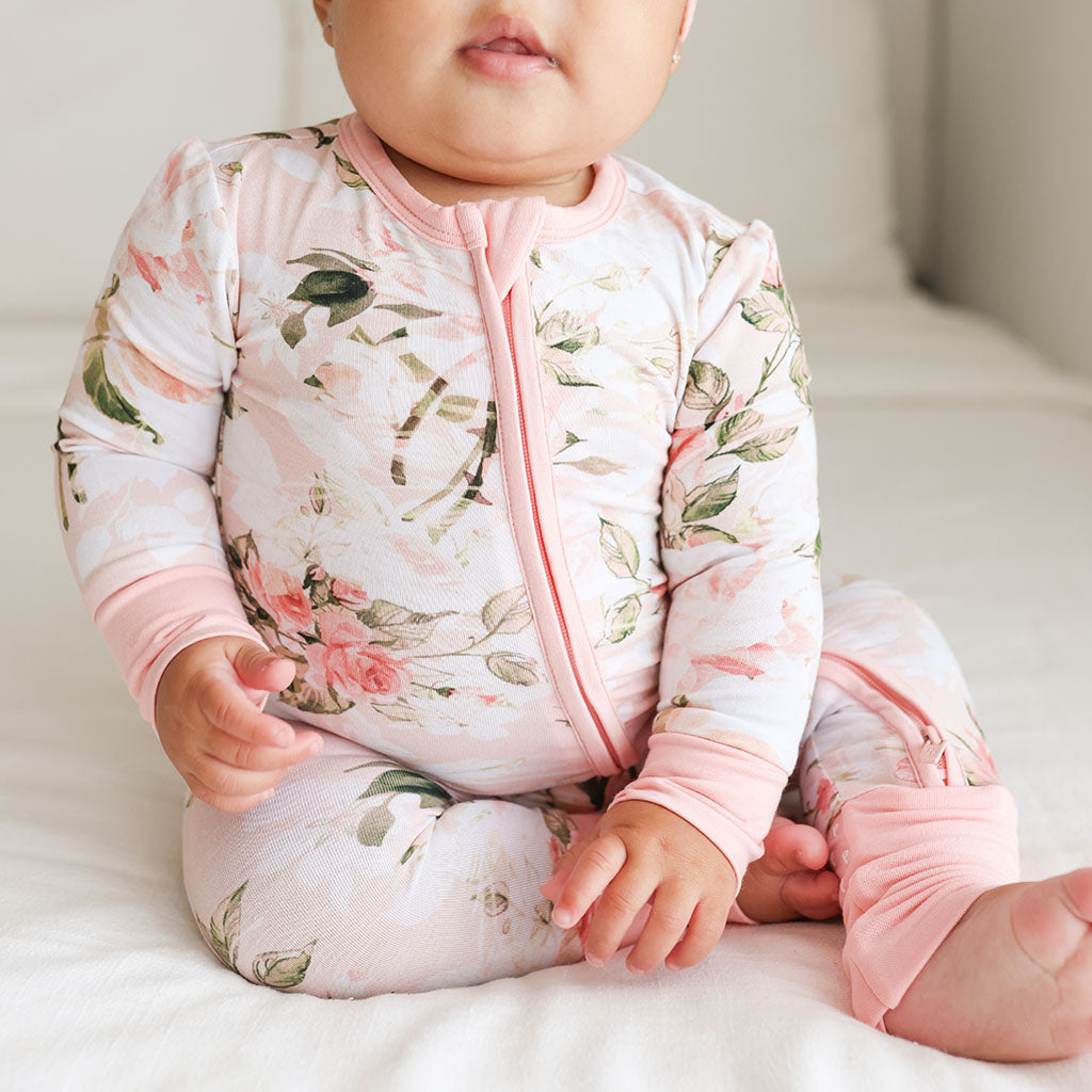 Vintage Pink Rose Convertible One Piece