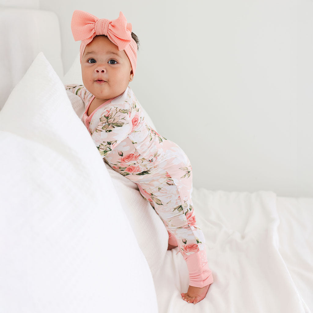 Vintage Pink Rose Convertible One Piece