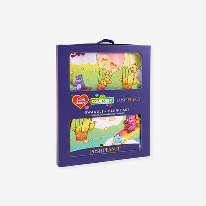 Care Bears™ x Sesame Friends Swaddle Beanie Set