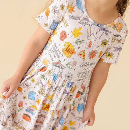 Gilmore Girls Ruffled Twirl Dress