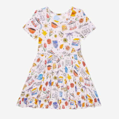 Gilmore Girls Ruffled Twirl Dress