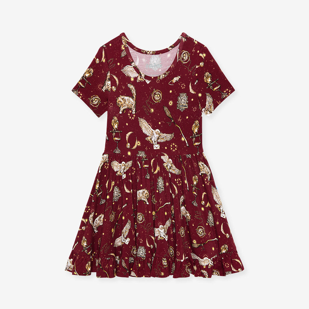 Gryffindor House Ruffled Twirl Dress
