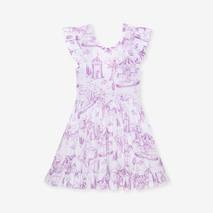 Babette Tie Back Ruffled Twirl Dress