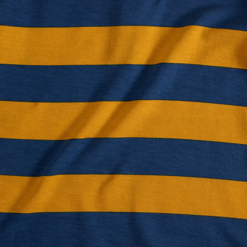 Ravenclaw House Stripe French Terry Polo Shirt
