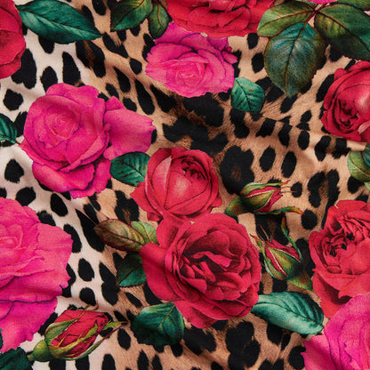 Wild Roses Ruffled Twirl Bodysuit Dress