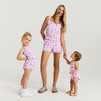 Amarena Women's Lettuce Edge Cami Short Set