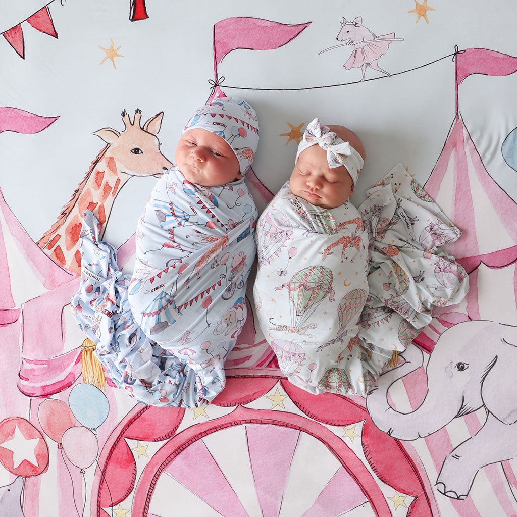 Cirque Royal Swaddle Beanie Set