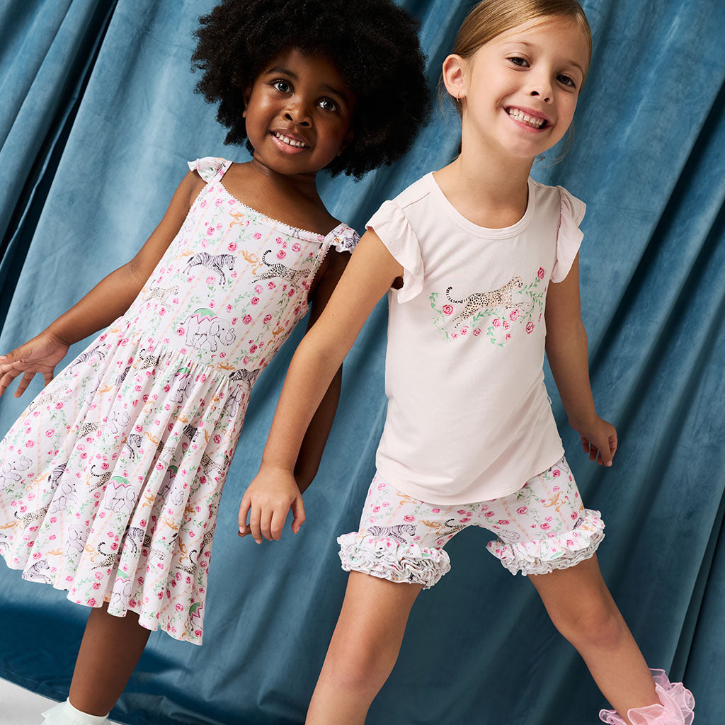 Lyra Jumping Ruffled Graphic Tee