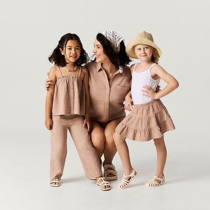 Macchiato Cotton Crinkle Cami