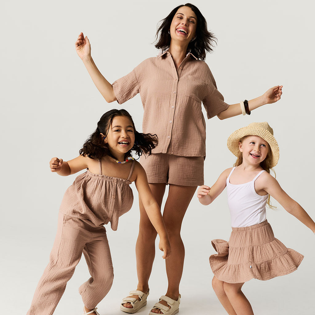 Macchiato Women's Cotton Crinkle Short Set