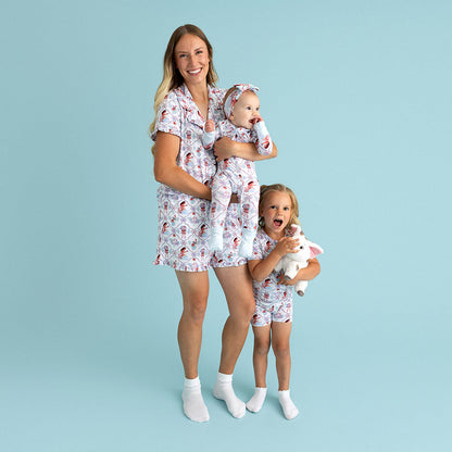 Disney Posh Moana Women's Ruffled Pajama Short Set