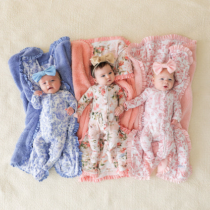 Briar Ruffled Luxette Plush Patoo® Blanket
