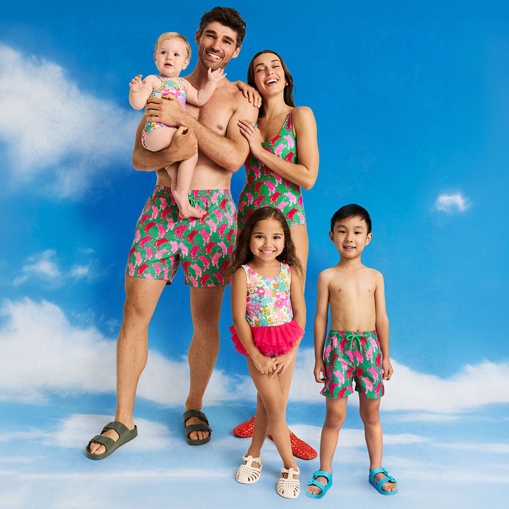 Le Tigre Green Men's Swim Trunks