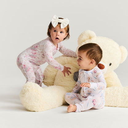 Oxford Footie Zippered One Piece