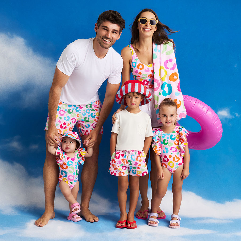 Luella Flutter Sleeve One Piece Swimsuit