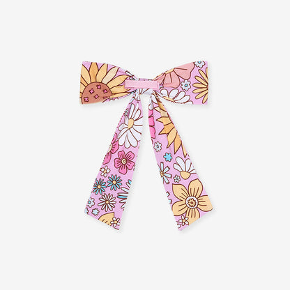Presley Pink Luxe Bow Hair Clip