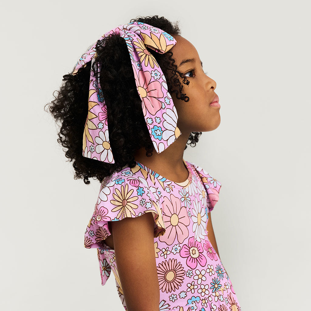 Presley Pink Luxe Bow Hair Clip